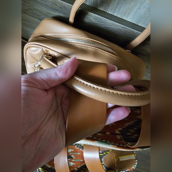 Sam edelman matching bundle nwt quilted crossbody and nwot square toe wedges - Picture 2 of 7